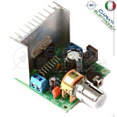Scheda Amplificatore Audio Stereo 2 canali TDA7297 15W + 15W con manopola