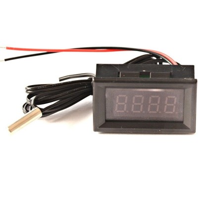 DISPLAY TERMOMETRO DIGITALE da PANNELLO LED ROSSO -20 a +100℃ NTC DC