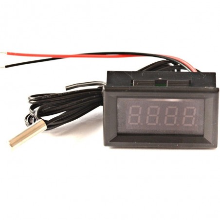DISPLAY TERMOMETRO DIGITALE da PANNELLO LED ROSSO -20 a +100℃ NTC DC