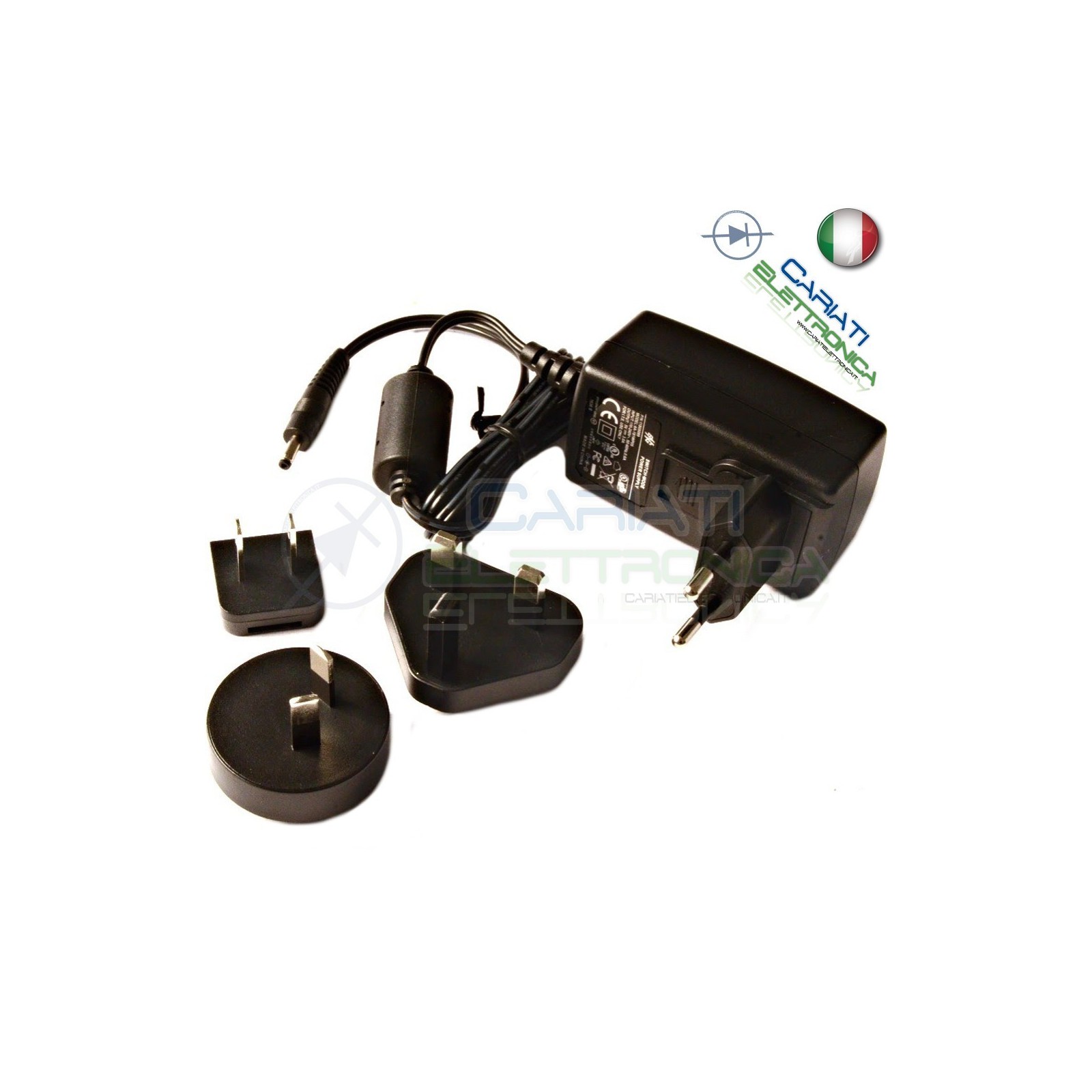 Alimentatore Trasformatore Presa Internazionale Usa Gran Bretagna 5V 3AGenerico
