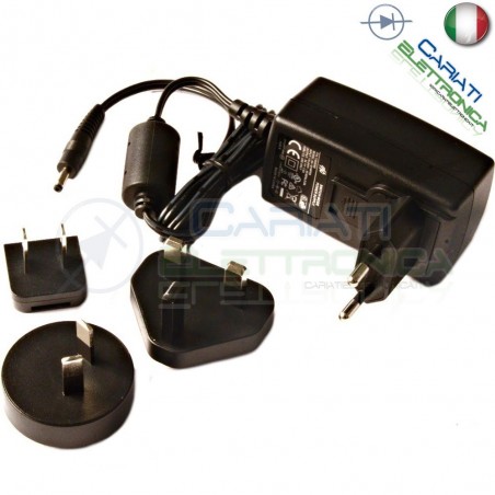 Alimentatore Trasformatore Presa Internazionale Usa Gran Bretagna 5V 3AGenerico