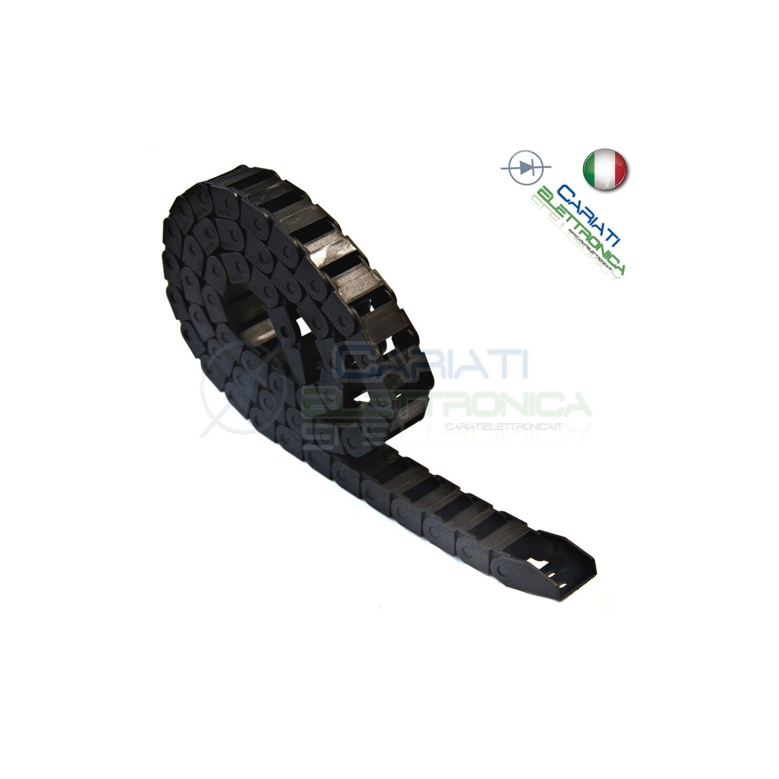 Catena Nera Passacavi Portacavi Porta Cavo 10x20 mm 1 metro CNC Stampante 3D Generico