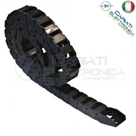 Catena Nera Passacavi Portacavi Porta Cavo 10x20 mm 1 metro CNC Stampante 3D Generico