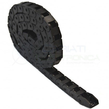 Catena Nera Passacavi Portacavi Porta Cavo 10x10 mm 1 metro CNC Stampante 3D