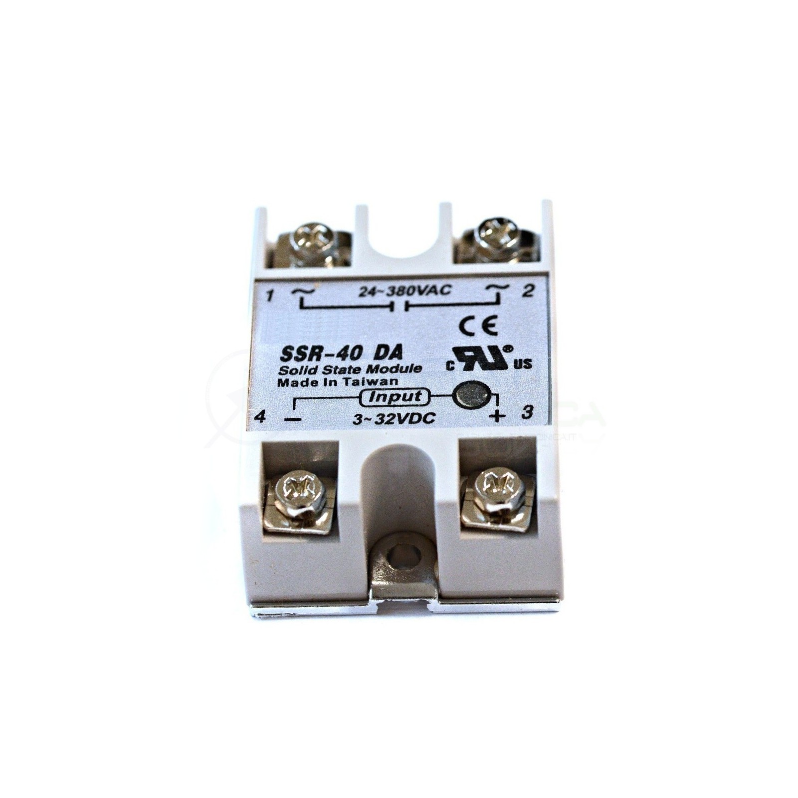 Relè Statico 40A 3-32Vdc 24-380Vac SSR-40 DA Stato Solido Relay Generico