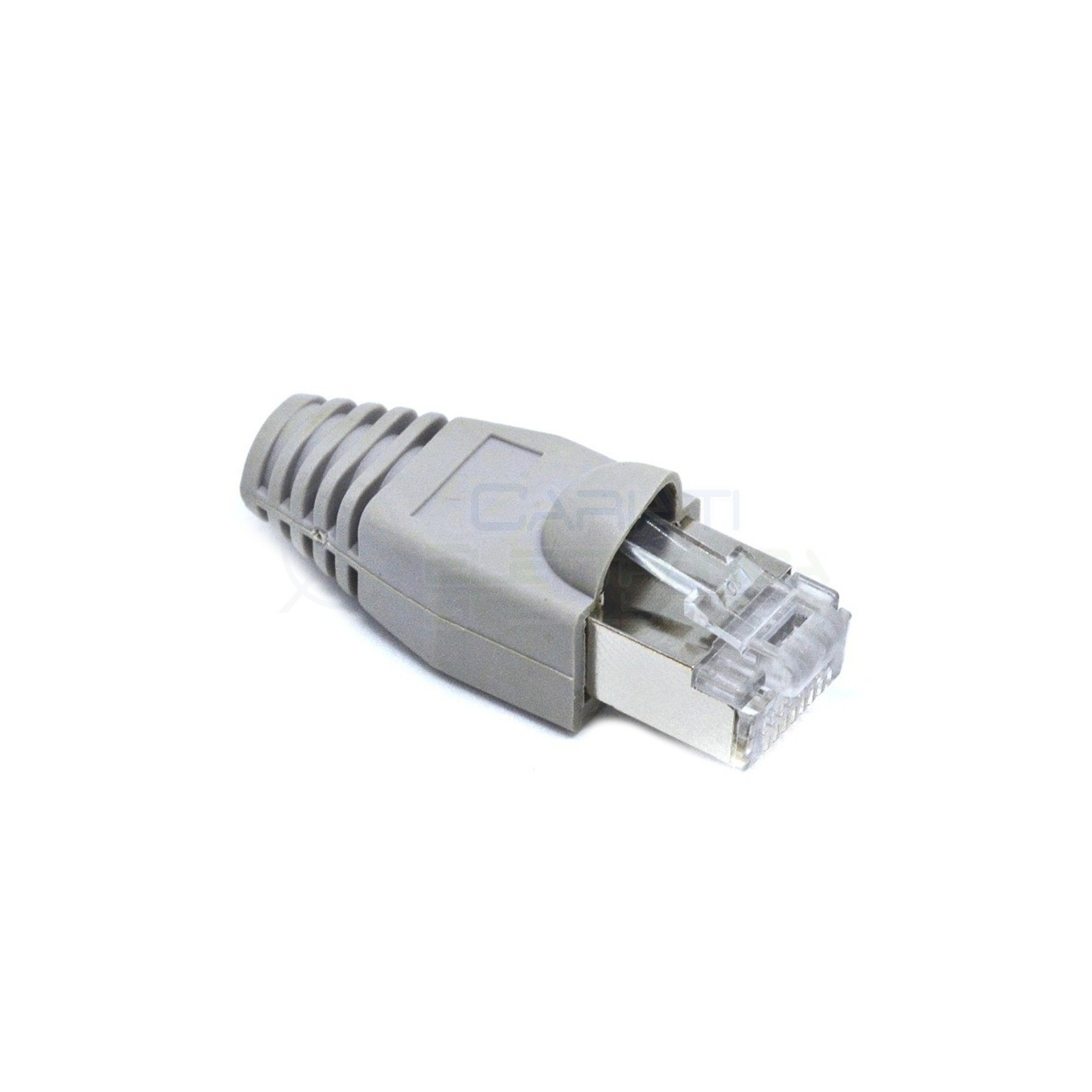 10 PEZZI PLUG CONNETTORE RJ45 CAT 6 SCHERMATO FTP CAVO LAN ETHERNET CON COVER