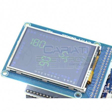 Display lcd grafico 320X240 2.4 TFT ILI9325 con touch e SD per Arduino uno R3