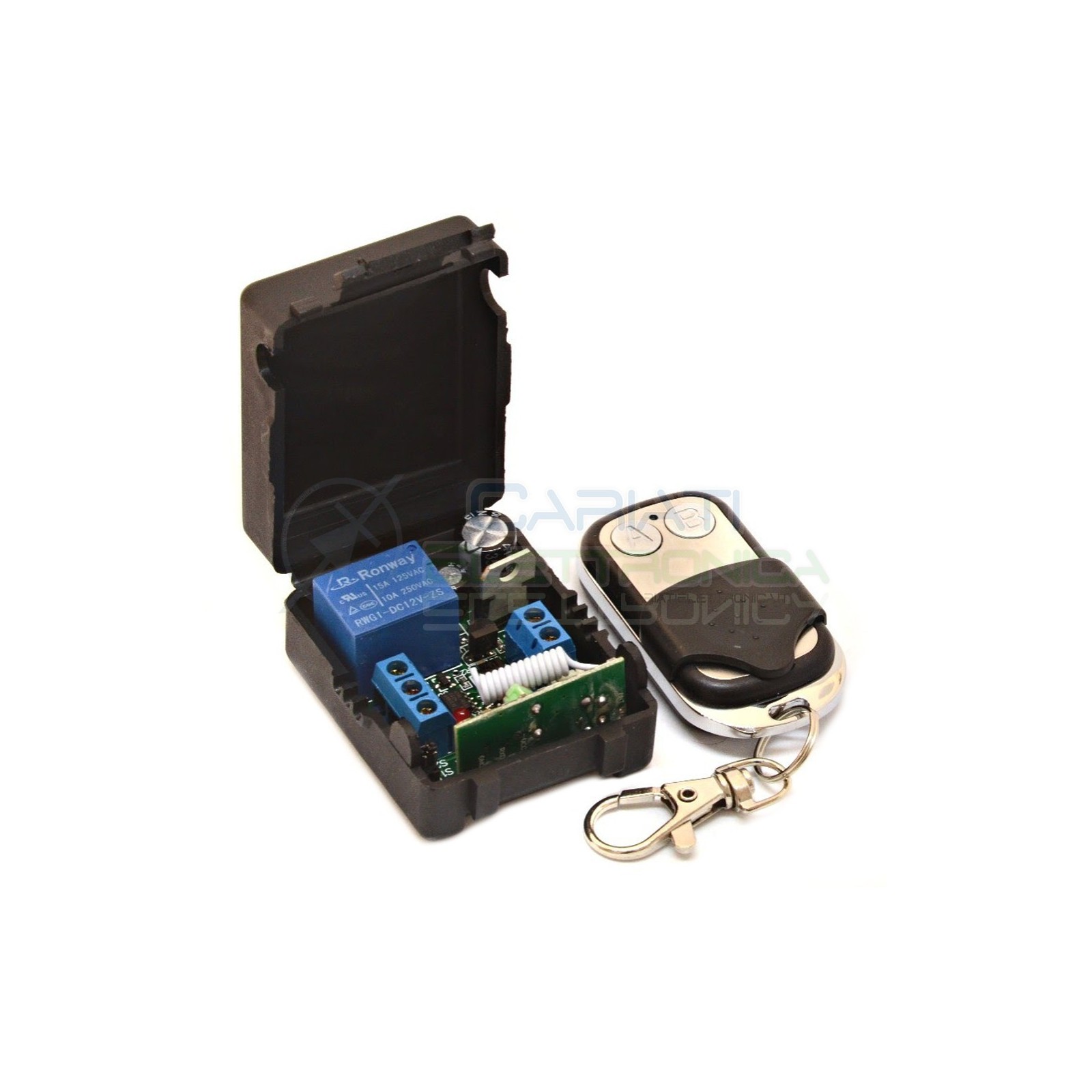 Scheda Ricevente Ricevitore 12V 433 Mhz 1 Relè Canale con Telecomando