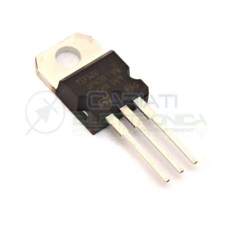 2 PEZZI TIP122 transistor Darlington NPN 100V 5A 65W TIP 122
