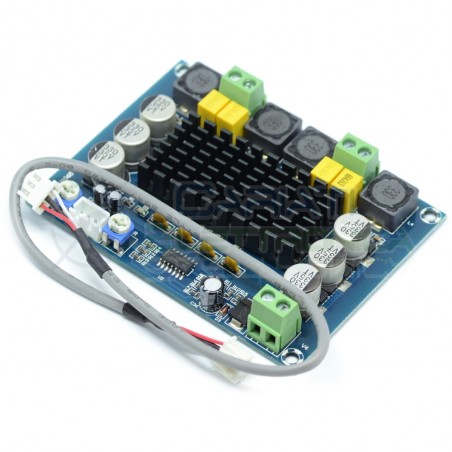 Amplificatore Audio Doppio canale 120Wx2 12V 24V TPA3116 Stereo Audio Amplifier