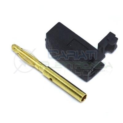 2 PEZZI Connettore Spina a Banana NERO da 2mm