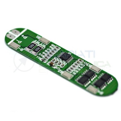 BMS Circuito di protezione per 4 batterie Litio Li-ion PCB battery 14.8V 6A Generico