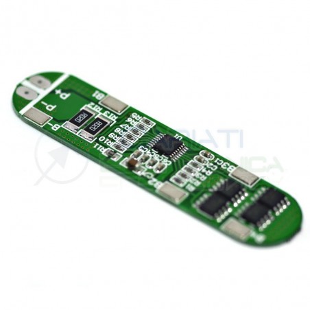 BMS Circuito di protezione per 4 batterie Litio Li-ion PCB battery 14.8V 6A Generico