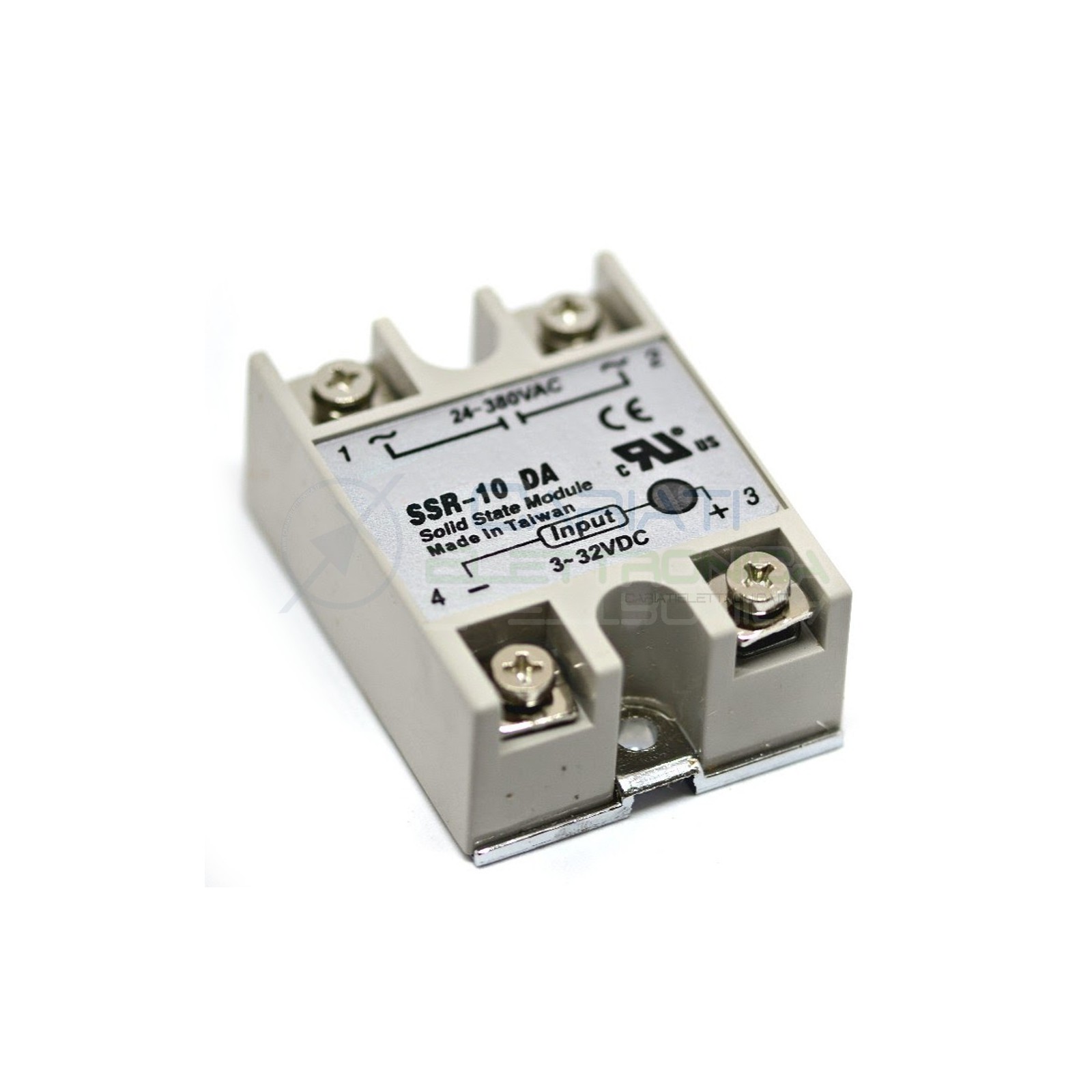 Relè Statico 10A 3-32Vdc 24-380Vac SSR-10 DA Stato Solido Relay