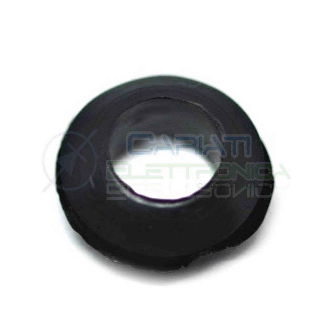 20 PEZZI Passacavo in gomma gommino guida cavo da pannello con foro passante 6mm