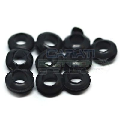 20 PEZZI Passacavo in gomma gommino guida cavo da pannello con foro passante 8mm