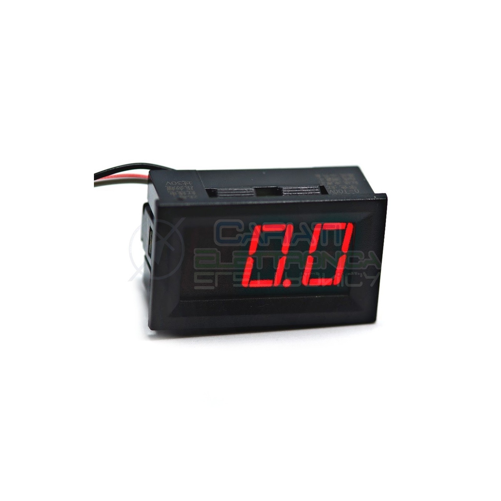 Display Lcd ROSSO Voltometro DC da pannello 0V-100V Tensione Tester