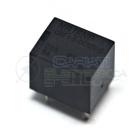 Relè Relay NBJENP CRF1-S-DC12V-C con bobina da 12Vdc 20A 16Vdc 5A 250Vac SPDT