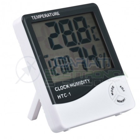 TERMOMETRO IGROMETRO OROLOGIO SENSORE DISPLAY DIGITALE HTC 1 HTC-1