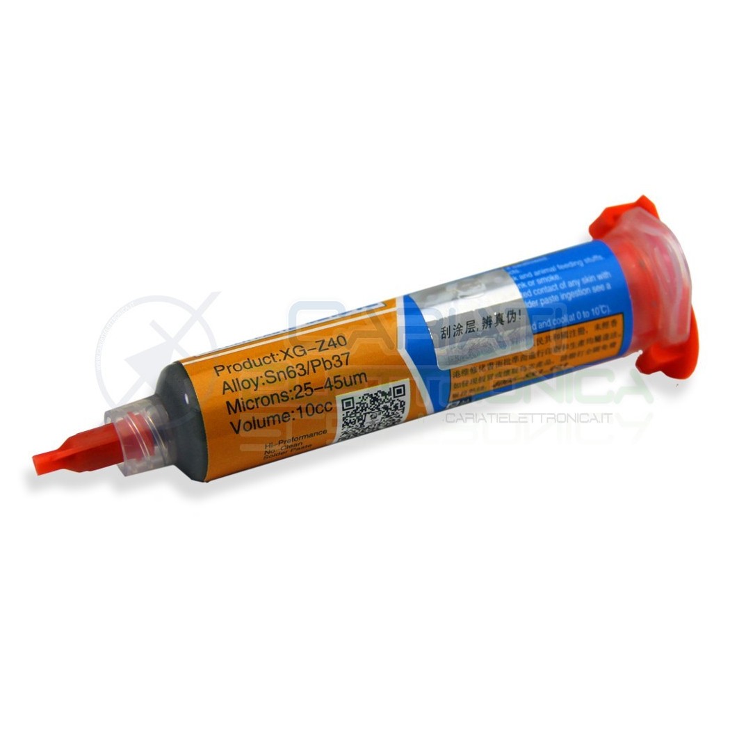 Stagno liquido Solder Paste 35gr Sn63 Pb37 per saldatura SMD Pasta Saldante MECHANIC