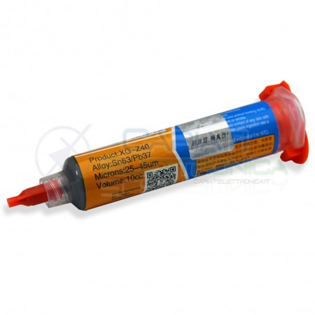 Stagno liquido Solder Paste 35gr Sn63 Pb37 per saldatura SMD Pasta Saldante MECHANIC