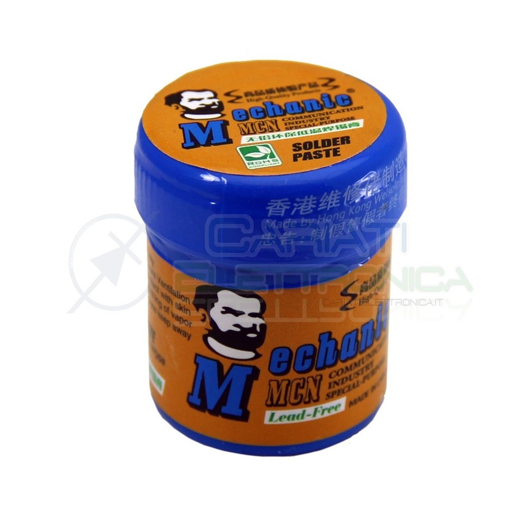 Stagno liquido Solder Paste 42gr Sn96.5 Ag3 Cu0.5 per saldatura SMD Pasta Saldante