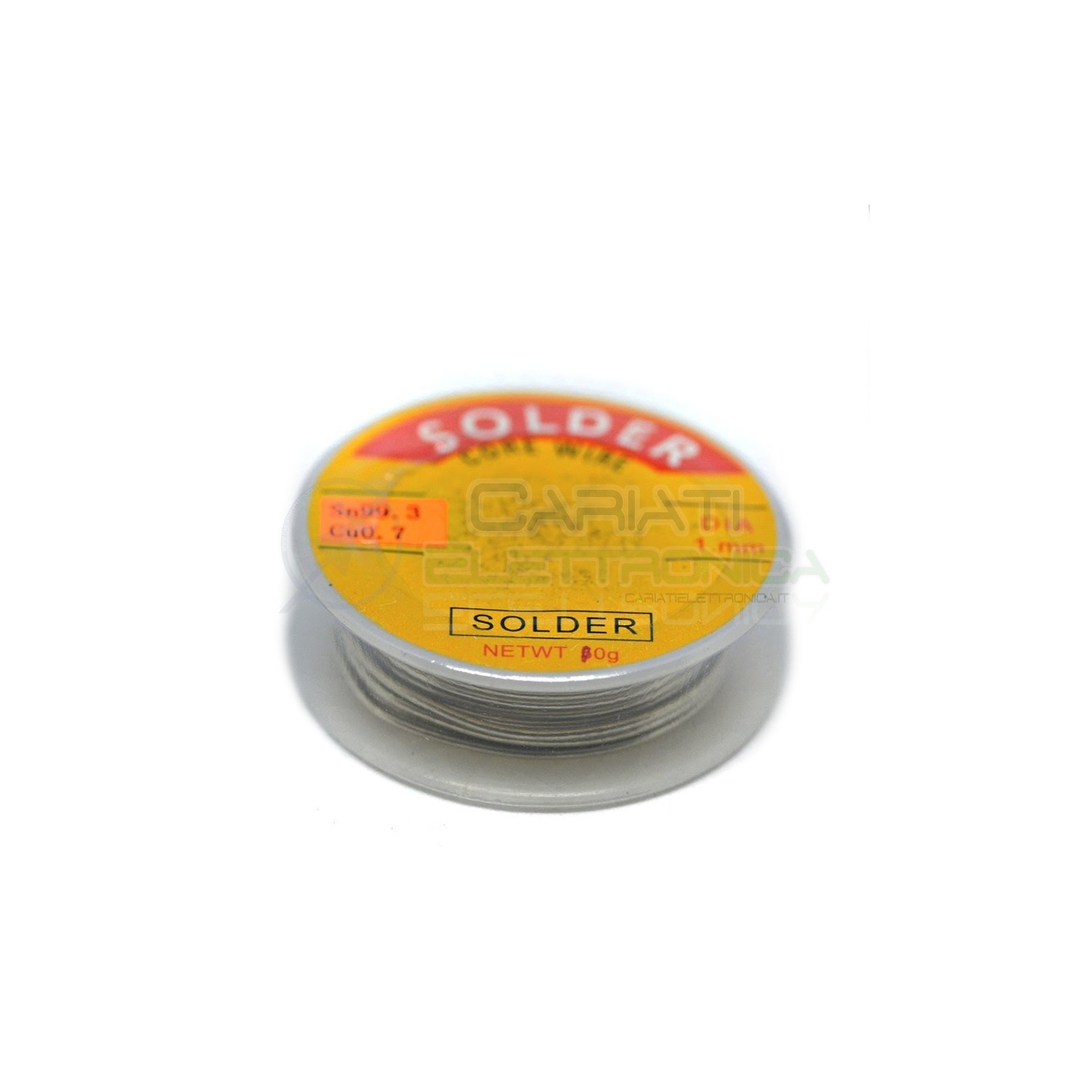 BOBINA ROTOLO STAGNO 1mm Sn99.3 Cu0.7 2 Lunghezza 2m 10gr