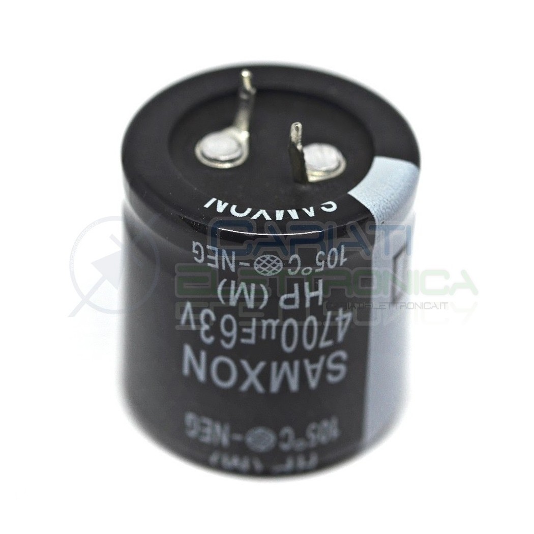 Condensatore elettrolitico SAMXON SNAP IN 4700uF 4700 uF 63V 105°CSamxon