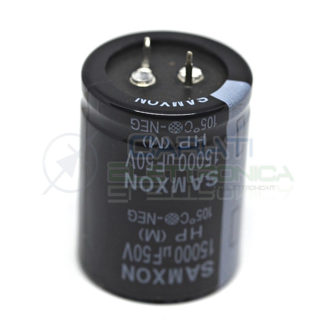 15000uF 50V Condensatore elettrolitico 35x45mm SAMXON SNAP IN 105°C Samxon