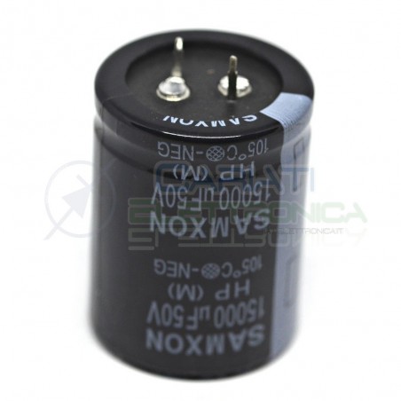 15000uF 50V Condensatore elettrolitico 35x45mm SAMXON SNAP IN 105°C Samxon