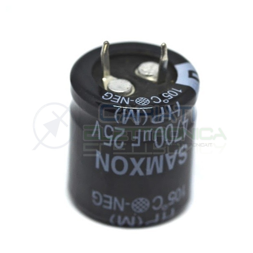 Condensatore elettrolitico SAMXON SNAP IN 4700 uF 25V 105°C Samxon