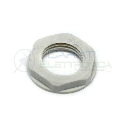 5 PEZZI PRESSACAVO IN NYLON GRIGIO M16 IP68 diametro 16mm per cavi da 5/10mm