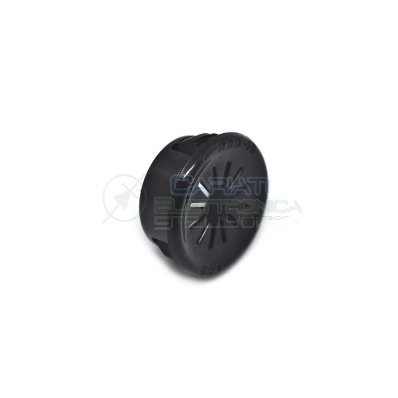 5 PEZZI PASSACAVO NERO da pannello con diametro 16mmKss
