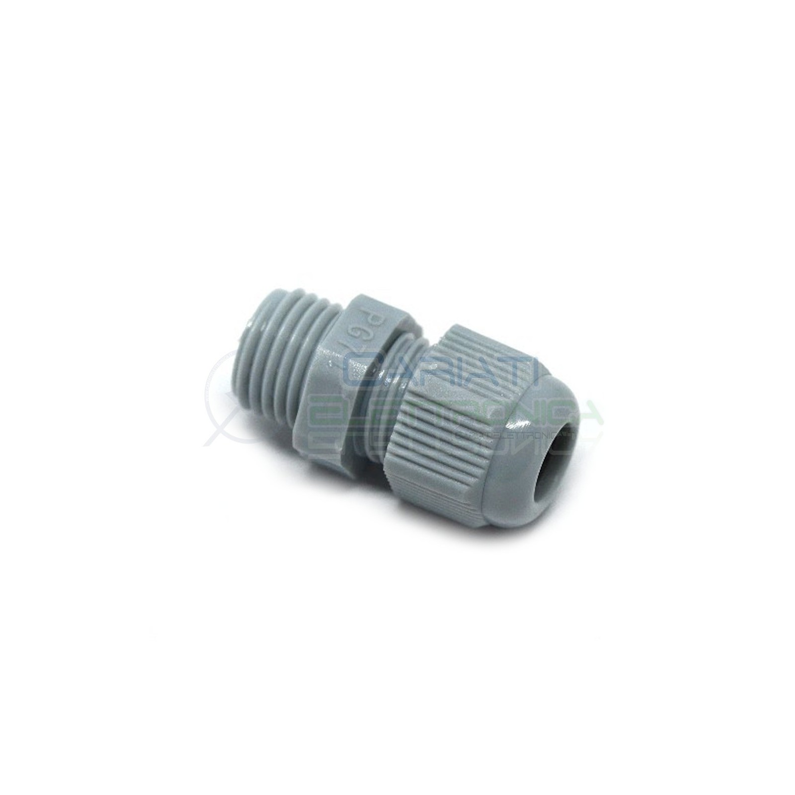 1 PEZZO PRESSACAVO IN NYLON GRIGIO M12.5 IP68 D2.5mm per cavi da 3.5/6mm PG7