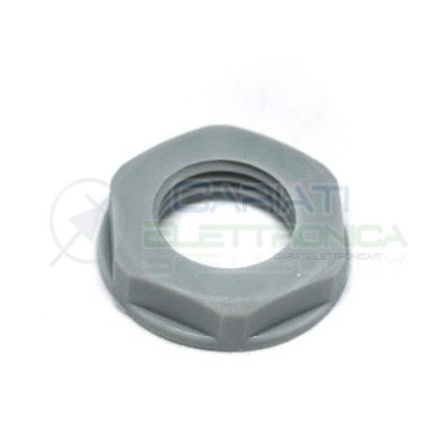 1 PEZZO PRESSACAVO IN NYLON GRIGIO M12.5 IP68 D2.5mm per cavi da 3.5/6mm PG7