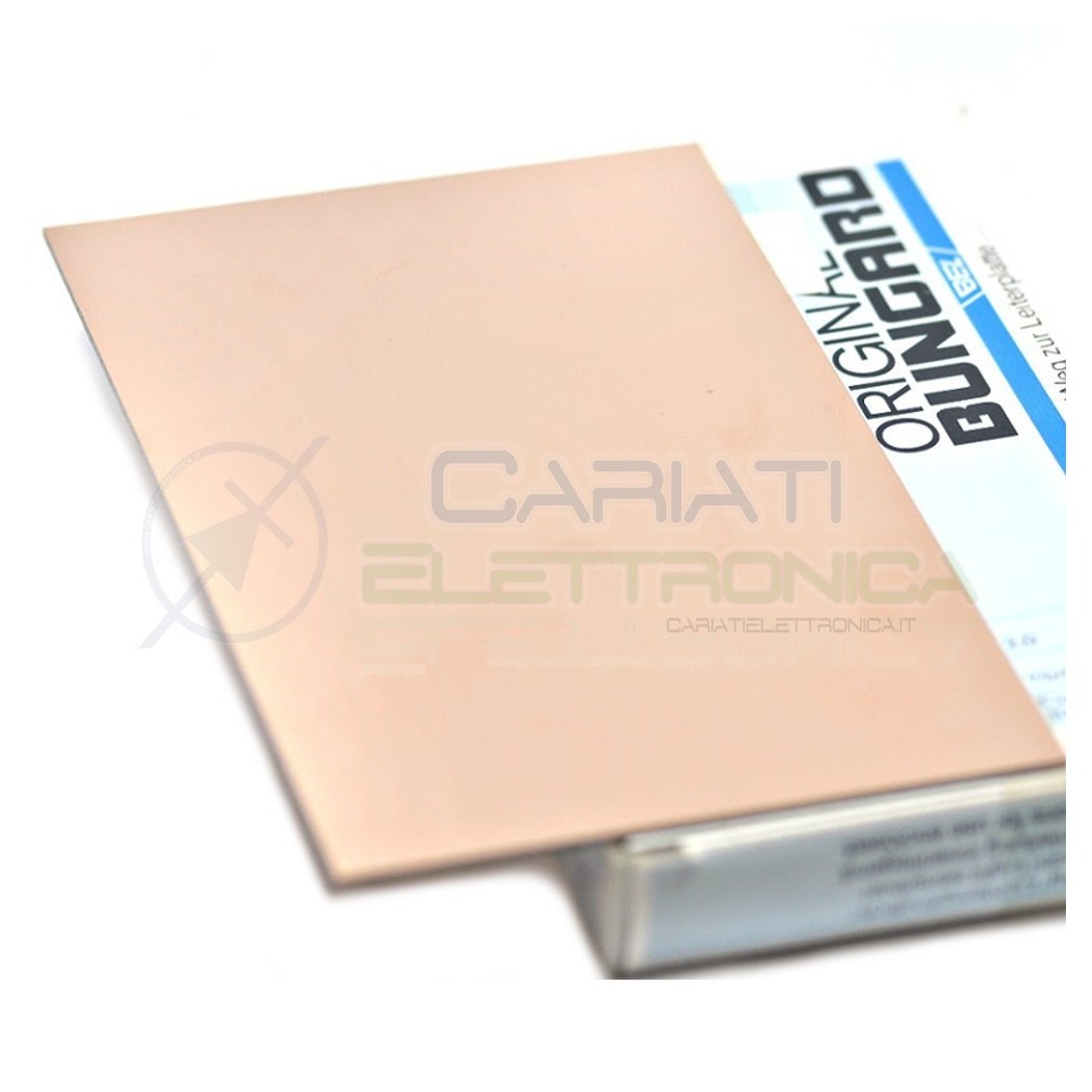 10 PEZZI Basetta Ramata Mono Faccia in Vetronite 100x70 BUNGARD SchedaBungard elektronik