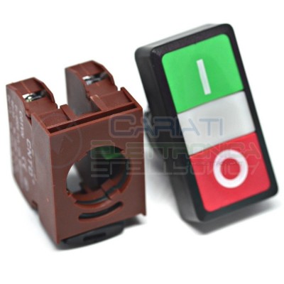 PULSANTE DA PANNELLO DOPPIA LINEA ON OFF 6A 250V