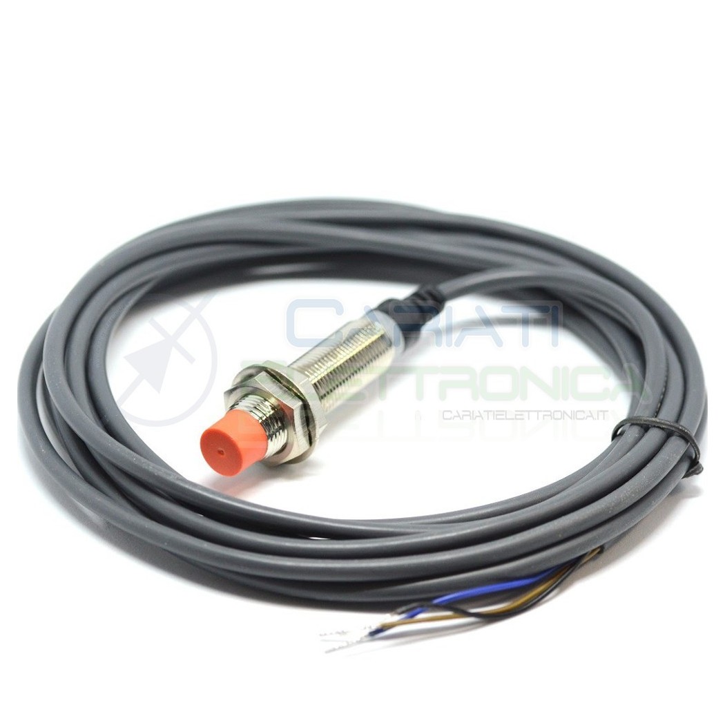 Sensore di Prossimità Induttivo NPN NO M12 10-30Vdc Finecorsa cavo 3 metri Generico