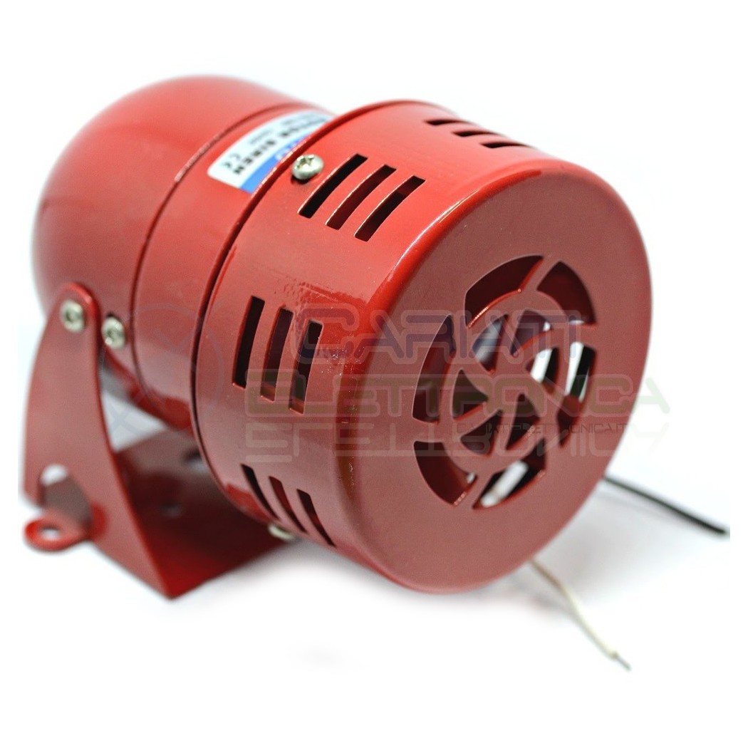 Sirena a motore 230V suono continuo 114db Air Raid Siren Motor Allarme Emergenza