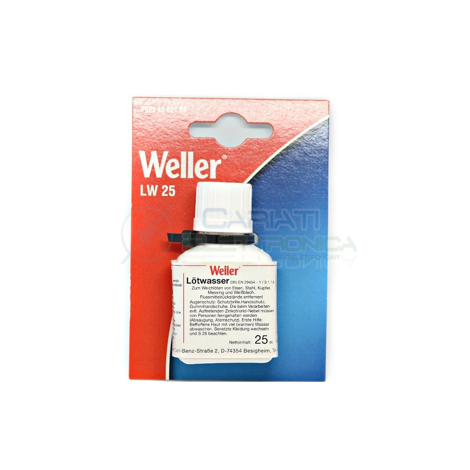 Flussante liquido Weller 25 ml con pennello applicatore stagno saldatura Flux