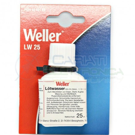 Flussante liquido Weller 25 ml con pennello applicatore stagno saldatura Flux