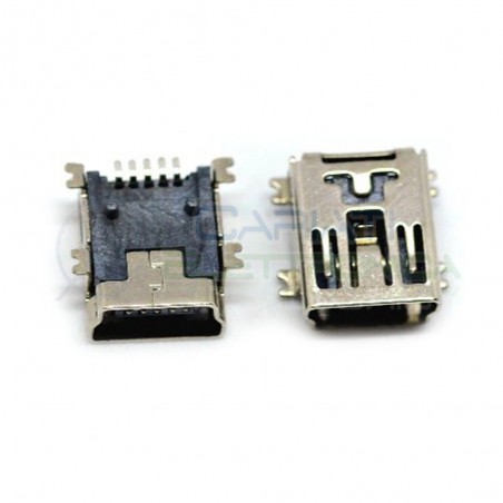 2 Pezzi Connettore Porta Presa Mini USB B