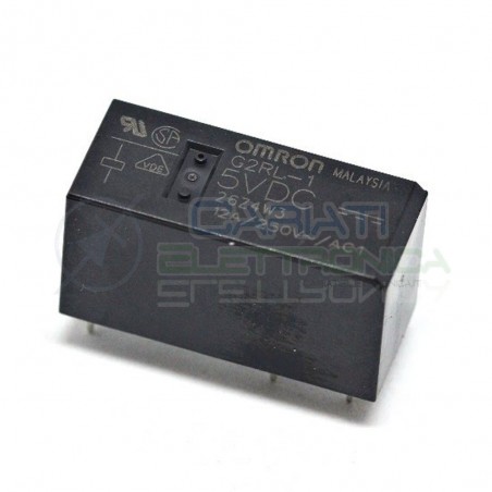 Relè singolo 1 scambio Omron G2RL-1 5VDC 5V DC 12A 250V SPDT Omron