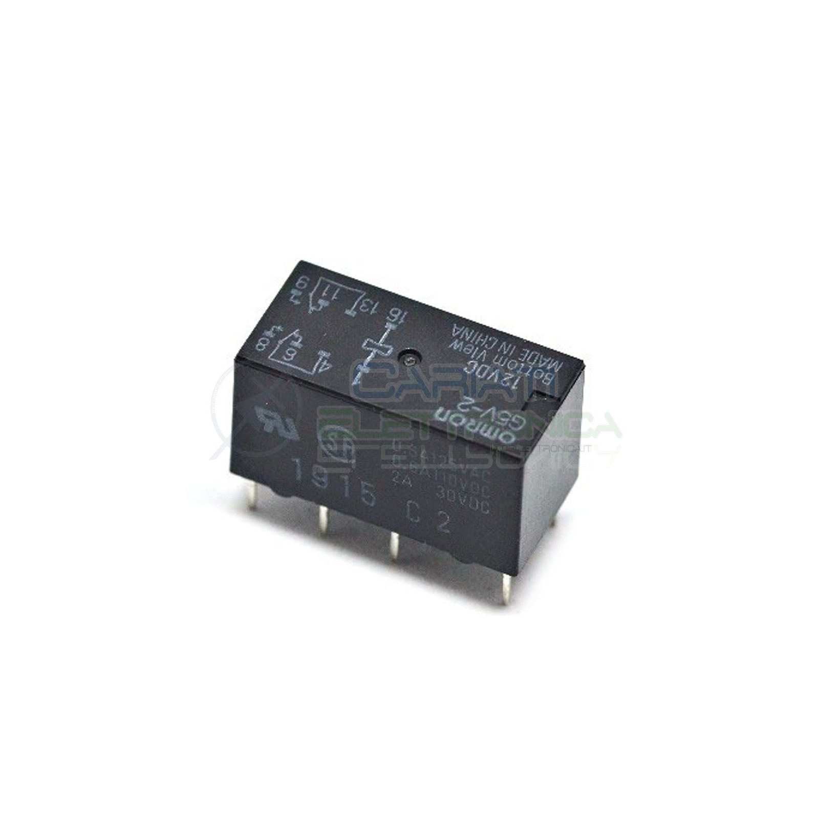 Relè doppio scambio Omron G5V-2 12VDC G5V212DC 12V DPDT 2A Omron