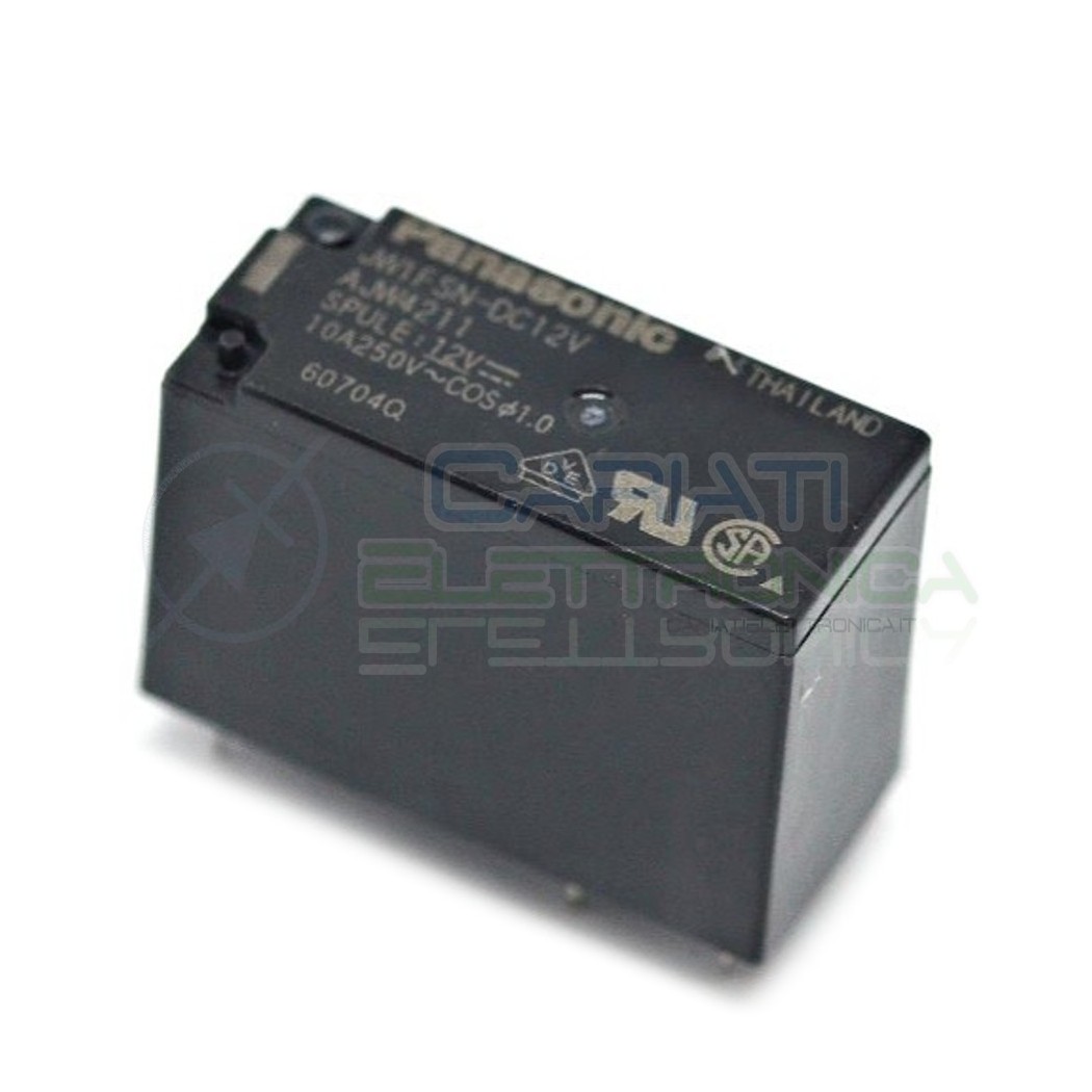 Relè singolo 1 scambio Panasonic JW1FSN-DC12 12V DC 10A 250VPanasonic