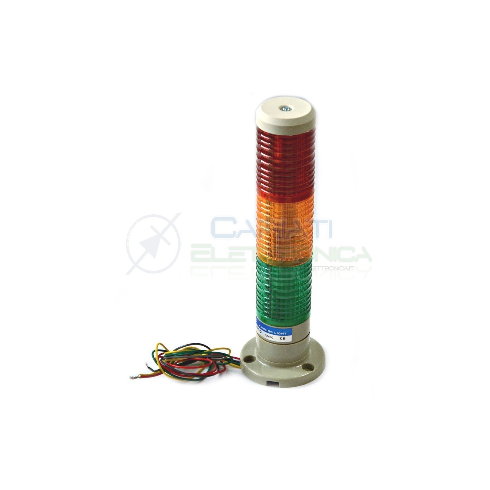 Spia Lampada Torre Luce di segnalazione industriale 3 colori 12V Warning Light