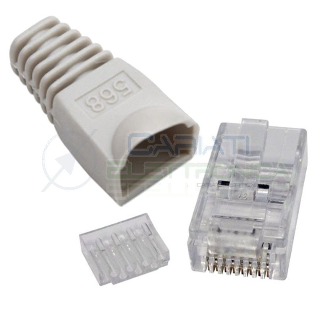 CAT 10 pezzi Plug connettori di Rete LAN Cat.6 RJ45 UTP Ethernet 